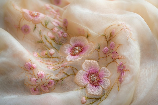 Artystyczny haft na tkaninie